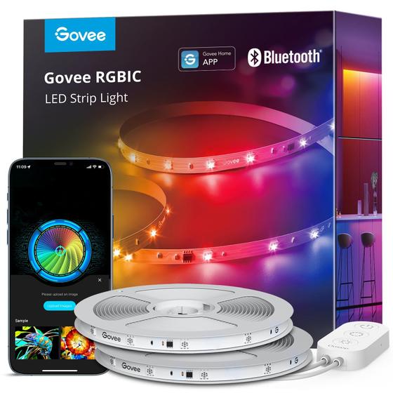 Imagem de Fita de LED Govee RGBIC 30m - Controle via Bluetooth e App