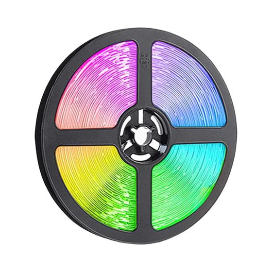 Imagem de Fita de LED RGB com Controle Remoto - Ideal para Casa, Quarto e Festa