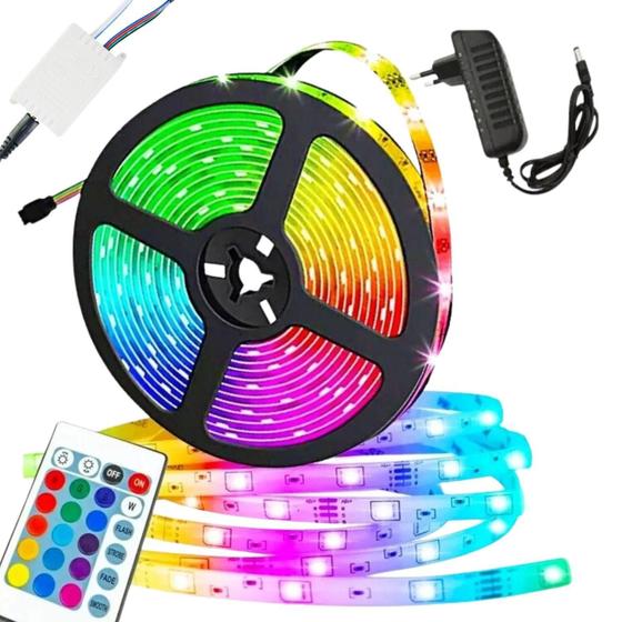 Imagem de Fita De Led Rgb Smd5050 Bivolt 300 Leds Controle 05 Metros