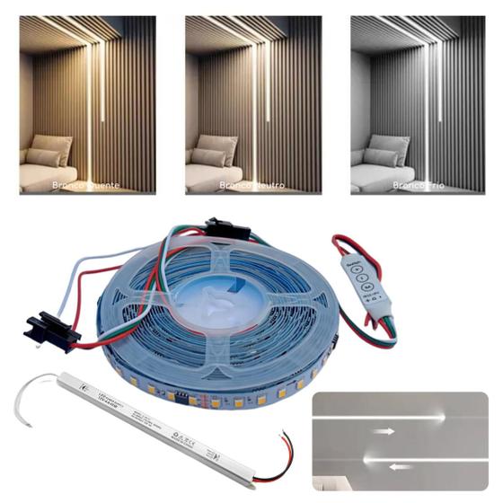 Fita De Led Rolo De 5M 12V Modelo 2835 Com Efeito Sequencial De Correr 32,5W IP20 Para Perfil Com Fonte Slim Barra De 3A Menor preço em Fita De Led Rolo De 5M 12V Modelo 2835 Com Efeito Sequencial De Correr 32,5W IP20 Para Perfil Com Fonte Slim Barra De 3A