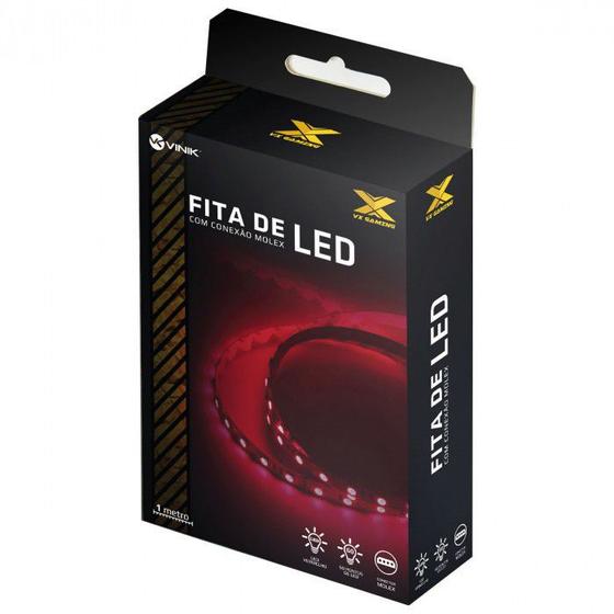 Imagem de Fita de LED Vinik VX Gaming, LED Vermelho, 1m