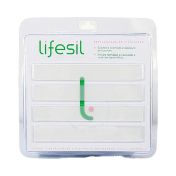 Imagem de Fita de Silicone para Cicatriz e Prevenção de Queloides 15x2cm Lifesil