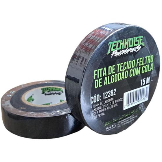 Imagem de Fita de Tecido Feltro de Algodão Technoise Para Chicotes 15m - Com Cola