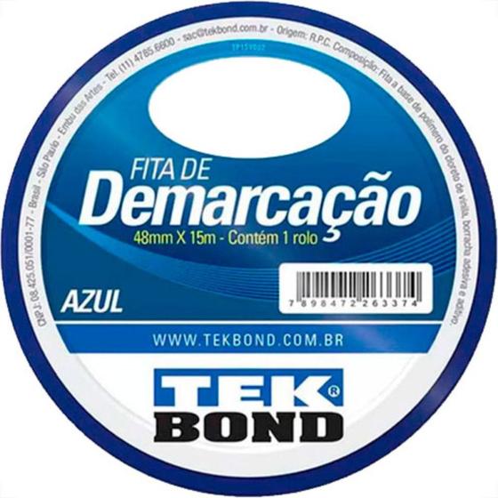 Imagem de Fita Demarcao Solo Tek 48Mmx15M-Azul