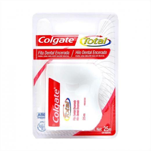 Imagem de Fita dental colgate total 12 encerada 25 metros