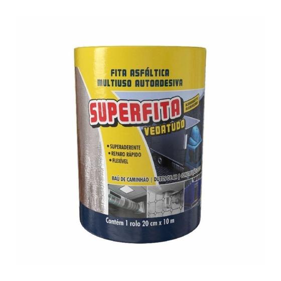 Imagem de Fita Denver Superfita Aluminizada Autoadesiva 20cmx10m