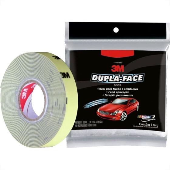 Imagem de Fita Dupla Face 3M Automotiva Transparente Permanente - 12Mm X 20M 5369T