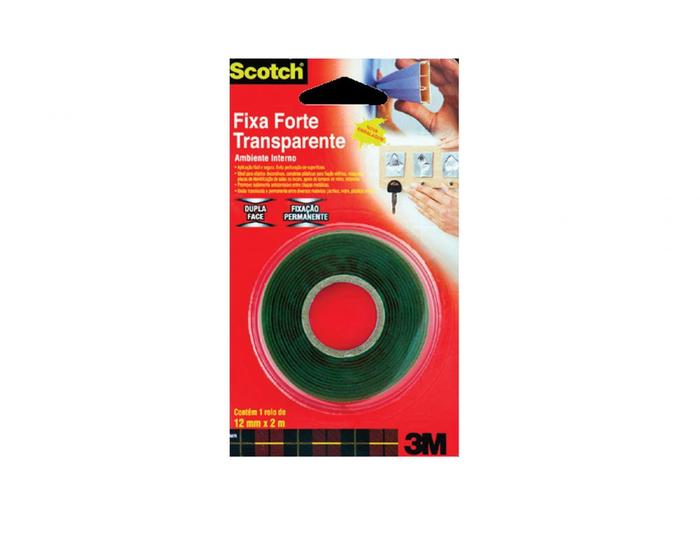 Imagem de Fita Dupla Face 3M Fixa Forte Acril 12Mmx2M Blister