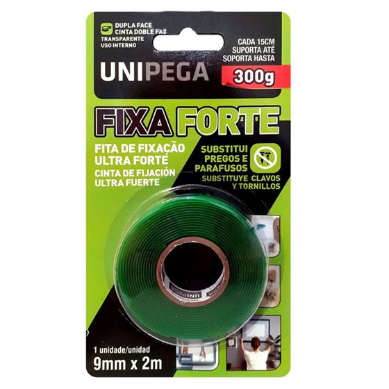 Imagem de Fita Dupla Face 9mm X 2m Fixa Forte Unipega - 0003