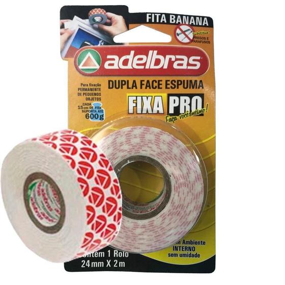 Imagem de Fita Dupla Face Adelbras Espuma 24X2M
