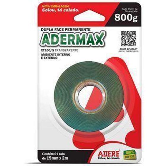 Imagem de Fita Dupla Face Adermax Acril Xt100/s 19mm X 2m Blister - Adere