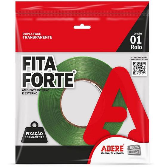 Fita Dupla Face Adesiva EXTRA Forte 12MM X 20M XT080 Adere Menor preço em Fita Dupla Face Adesiva EXTRA Forte 12MM X 20M XT080 Adere