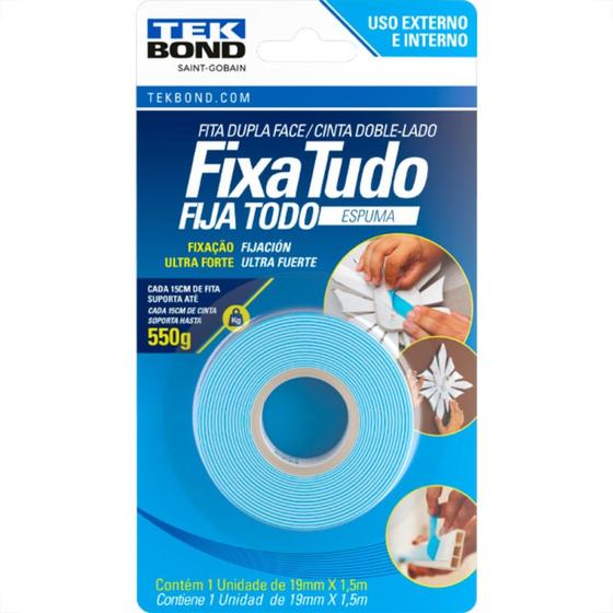 Imagem de Fita Dupla Face Esp.Tek Bond 19X1,5M