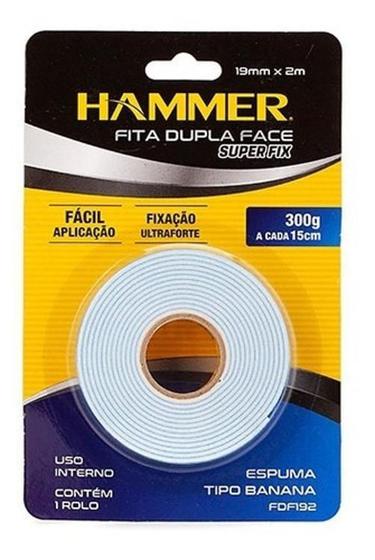 Imagem de Fita Dupla Face Espuma Tipo Banana 19Mm X 2M Fdf192 Hammer