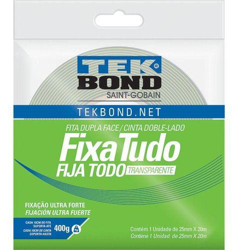 Imagem de Fita Dupla Face Fixa Tudo 25mm x 20m - Tekbond