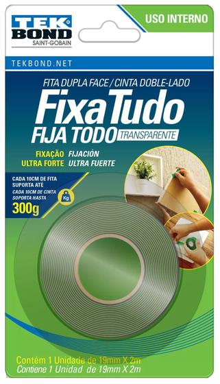 Imagem de Fita Dupla Face Fixa Tudo Acrílico 19Mmx2M