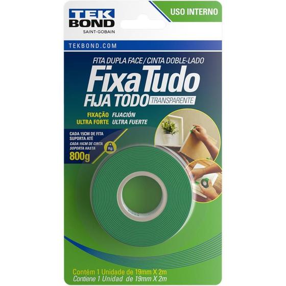 Imagem de Fita Dupla Face Fixa Tudo Acrilico 19MMX2M