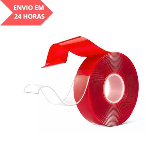 Imagem de Fita Dupla Face Multiuso Uso Interno e Externo 1,8cm x 2m