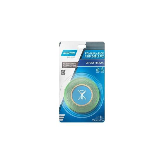 Imagem de Fita Dupla Face Norton Forte Fixação Extrema 25mm x 2m