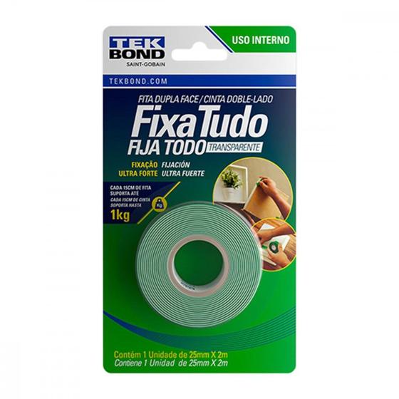 Imagem de Fita Dupla-Face Tekbond F.Tud Int 25Mmx2