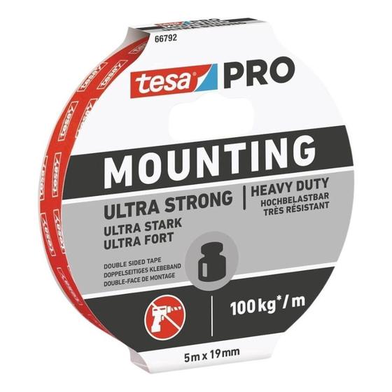 Imagem de Fita Dupla Face Tesa Mounting Robust Trasnparente 5m x 19mm