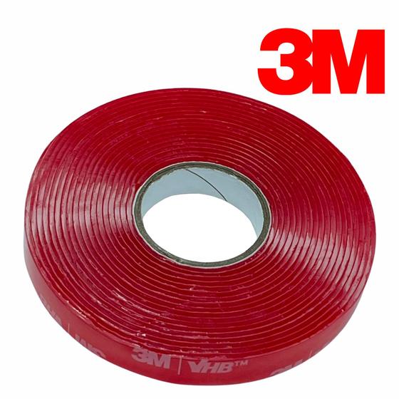 Imagem de Fita Dupla Face Transparente 3M VHB 4910 9mm x 3m Fixação Extrema