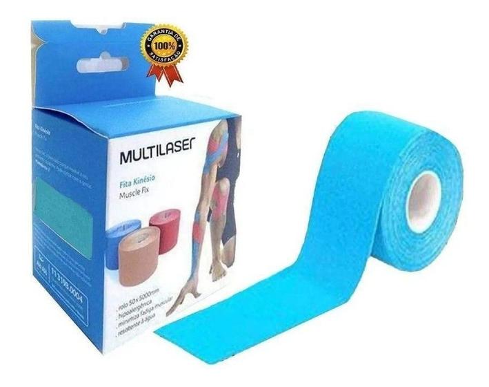 Imagem de Fita Elástica Adesiva Sports Kinesio Tape Bandagem Multilaser - Cores