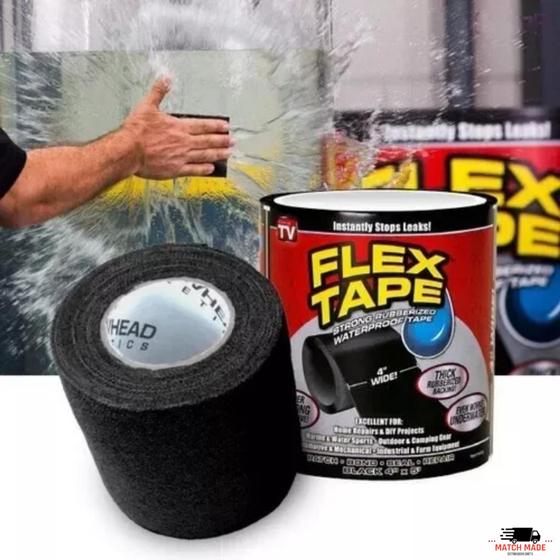 Fita Flex Tape Remenda Cano Vazamento De Água Profissional Importada Cola Tudo Menor preço em Fita Flex Tape Remenda Cano Vazamento De Água Profissional Importada Cola Tudo