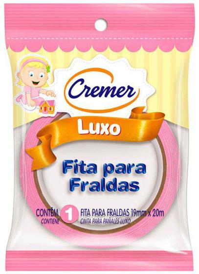 Imagem de Fita fralda rosa 19mmx20m - cremer