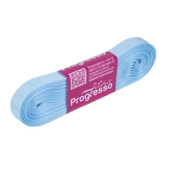 Imagem de Fita Gorgurão Progresso 11mm nº2 - 10m Cor 212 Azul Bebê - 01 unidade