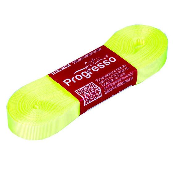 Imagem de Fita Gorgurão Progresso 11mm nº2 - 10m Cor 280 Verde Cítrico - 01 unidade
