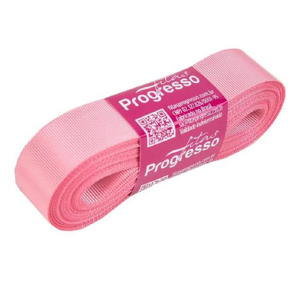 Imagem de Fita Gorgurão Progresso 22mm nº5 - 10m 240 Rosa Escuro - 1un