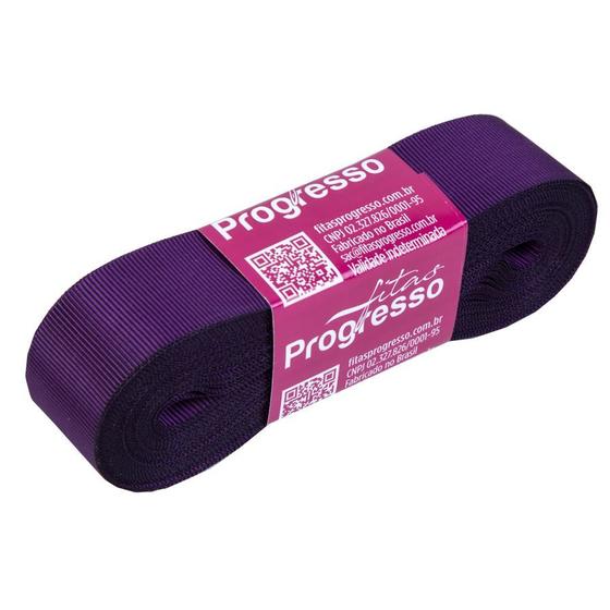 Imagem de Fita Gorgurão Progresso 22mm nº5 - 10m Cor 675 Violeta - 01 unidade