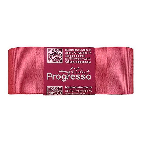 Imagem de Fita Gorgurão Progresso 38mm nº9 - 10m Cor 1388 Rosa Camelia - 01 unidade