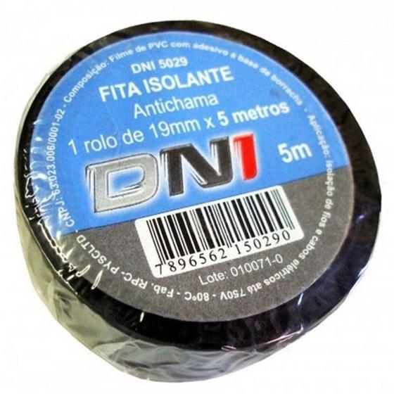 Imagem de Fita Isolante 05 Metros Pvc Preta