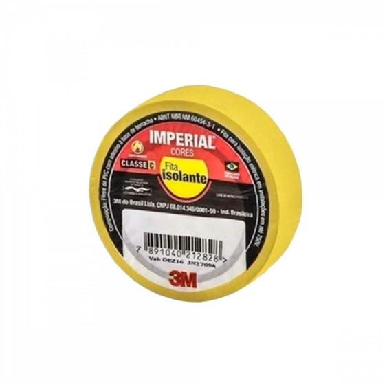 Imagem de Fita isolante 18mm x 10mt imperial 3m amarela