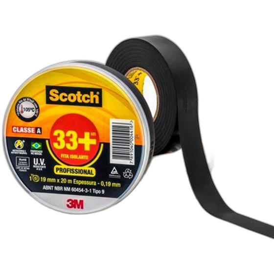 Fita Isolante 3m Scotch 33+ 10m X 19 Hb004162143 Menor preço em Fita Isolante 3m Scotch 33+ 10m X 19 Hb004162143