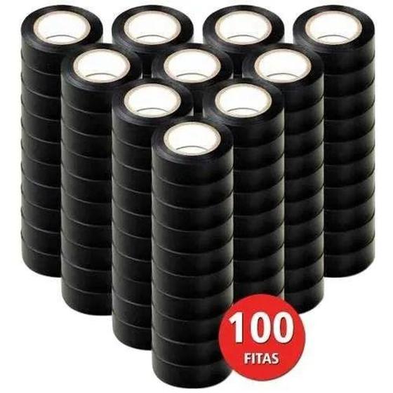 Imagem de Fita Isolante Anti Chama Isoflex 19mm X 10m C/ 100 Unidades