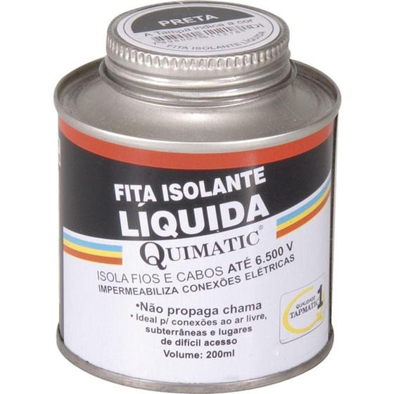 Imagem de Fita isolante líquida 200 ml preta - - Tapmatic