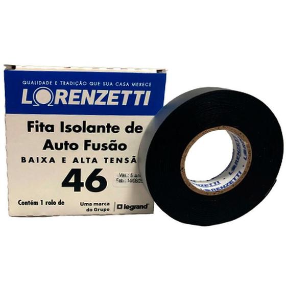 Imagem de Fita Isolante Lorenzetti Alto Fusão - 19mm x 10 Metros - AF-10M-N