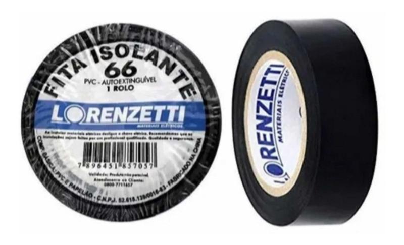 Fita Isolante Lorenzetti Legrand rolo 19mm X 20 metros Preta Anti Chamas Menor preço em Fita Isolante Lorenzetti Legrand rolo 19mm X 20 metros Preta Anti Chamas