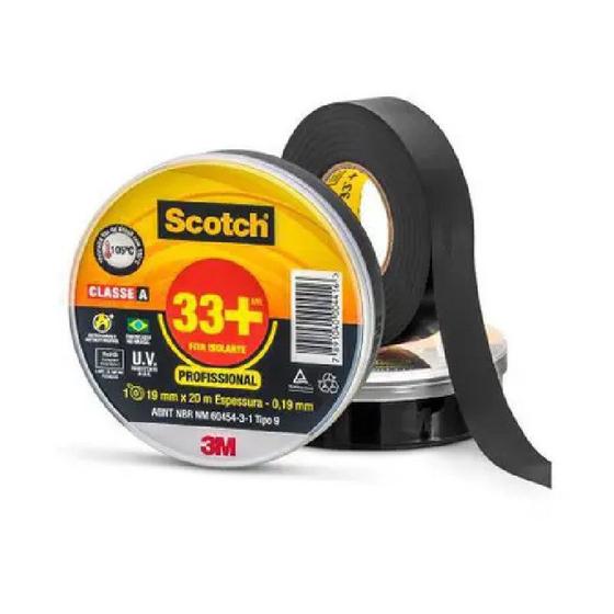 Fita Isolante Scotch 33+ 20M Menor preço em Fita Isolante Scotch 33+ 20M