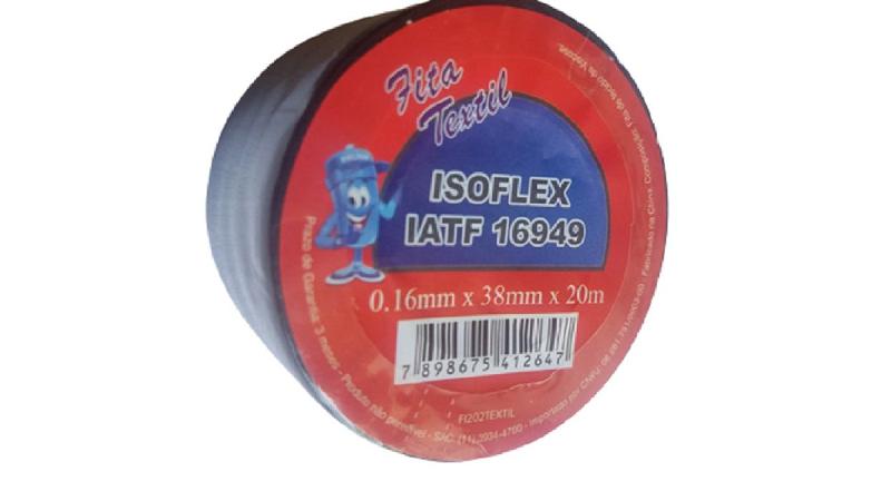 Imagem de Fita Isolante Sem Cola de Tecido para Chicote Isoflex IATF 16949 38mm x 20 Metros