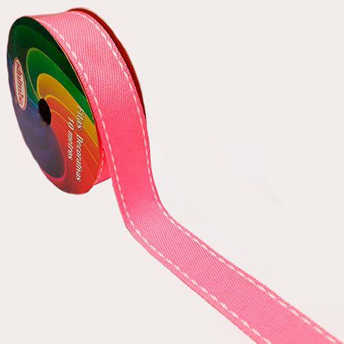 Imagem de Fita Jeans Pespontada Rosa/Bc Sinimbu 10MT R:1862/C05 (Larg:10/22/38mm)