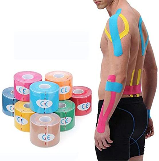 Fita Kinesio Tape Bandagem Funcional Elástica Adesiva Sports Menor preço em Fita Kinesio Tape Bandagem Funcional Elástica Adesiva Sports