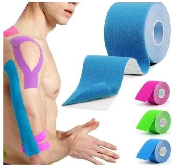 Fita Kinésio Tape Funcional Auxilio Nas Dores E Fisioterapia Muscular Bandagem Elástica é boa?