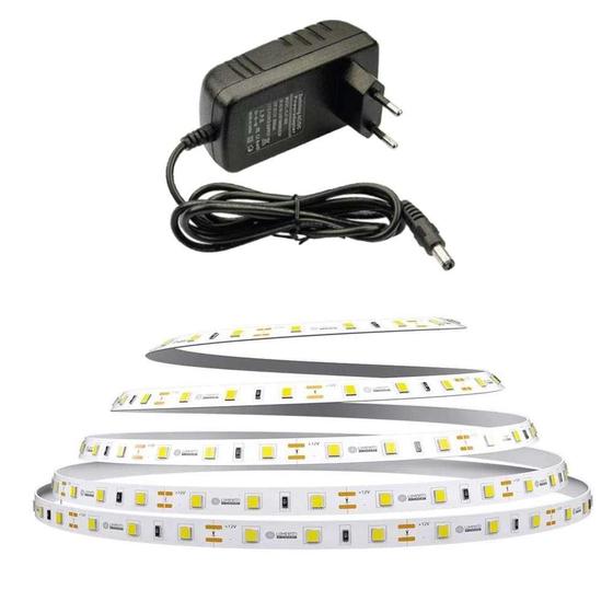 Imagem de Fita Led 25W 6000K 12V 5M Ip20 Com Fonte Lm1250 Luminatti