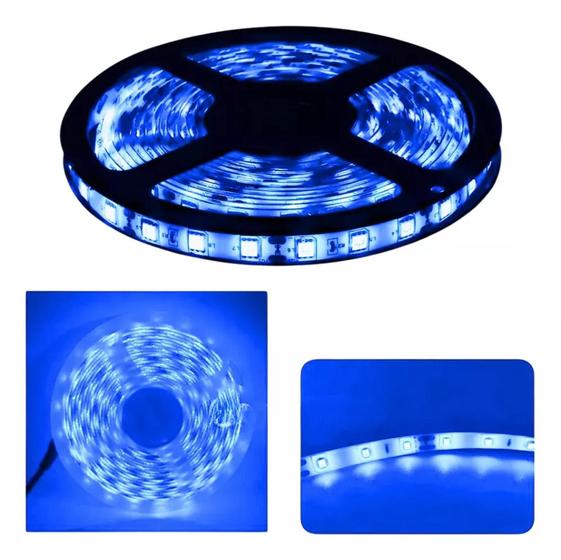 Imagem de Fita LED 3528 Azul Rolo Com 5 Metros e 300 LEDs 480 Lumens  TB5021