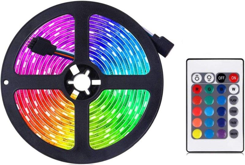 Imagem de Fita Led 3528 Rgb Colorida 5 Metros 16 Cores Fonte e Controle - Global
