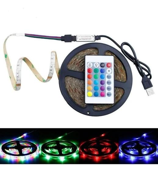 Imagem de Fita Led 5M Ultra Rgb 3528 + Fonte + Controle